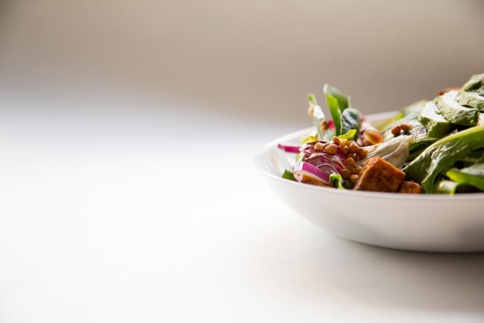 Vegetarian food on a plate