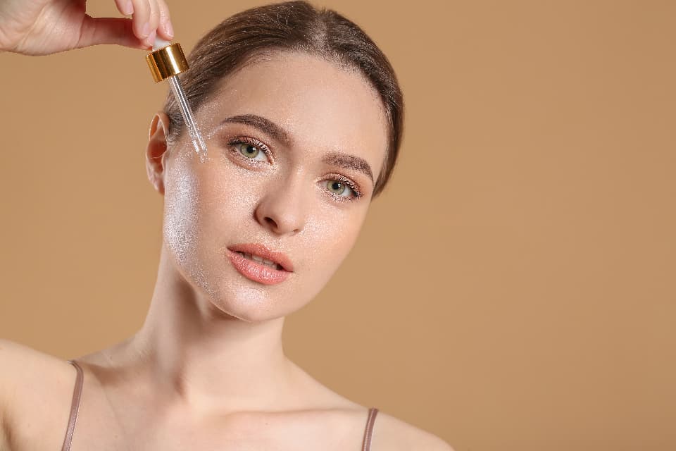 A small set of basic skincare products