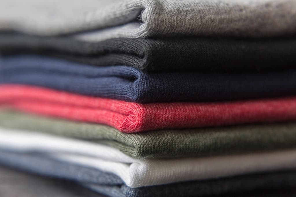 Folded natural-fibre clothing