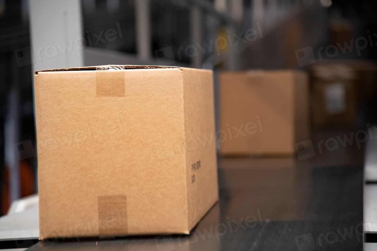 A delivery parcel being opened